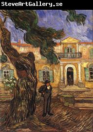 Vincent Van Gogh Tree and Man(in Front of the Asylum of Saint-Paul,St.Remy)